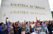 PROTESTO MINISTÉRIO DO TRABALHO